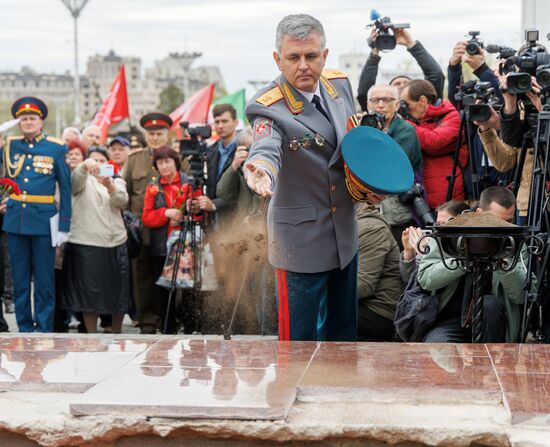 Церемония перезахоронения и открытие Могилы Неизвестного солдата в Тирасполе
