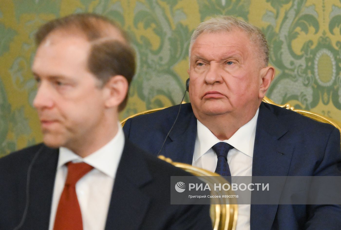 Встреча президента РФ Владимира Путина и эмира Катара Тамима бен Хамада Аль Тани