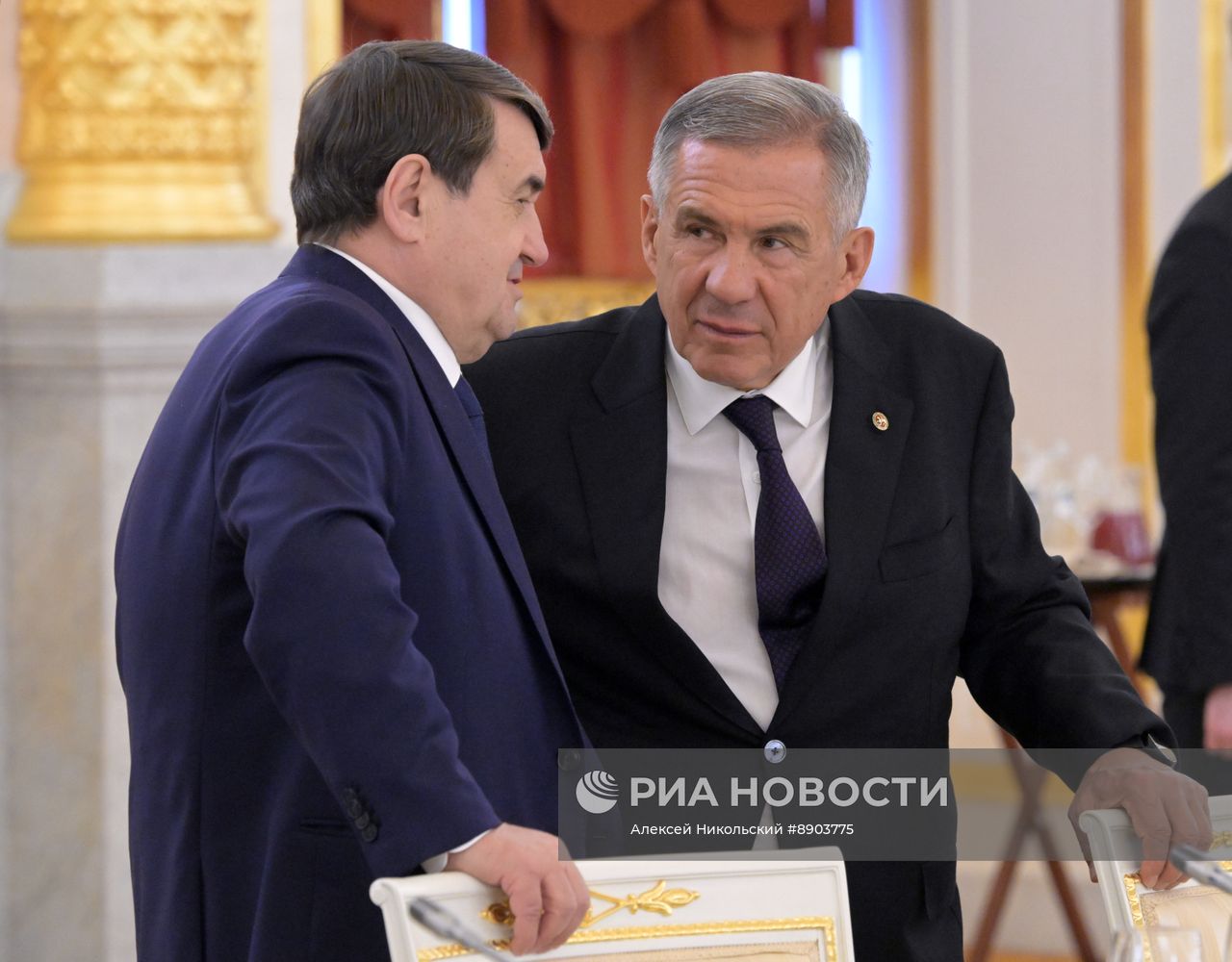 Встреча президента РФ Владимира Путина и эмира Катара Тамима бен Хамада Аль Тани