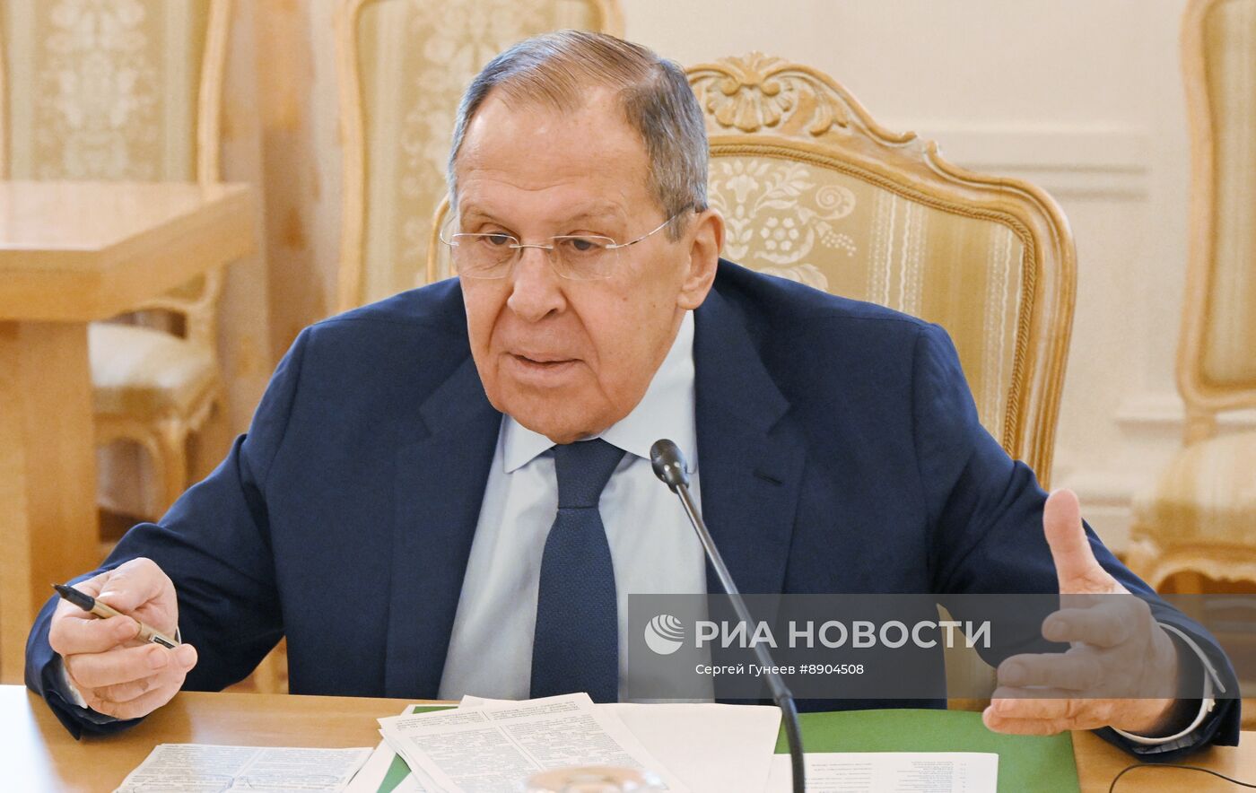 Встреча глав МИД РФ и Ирана С. Лаврова и А. Аракчи