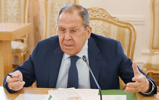 Встреча глав МИД РФ и Ирана С. Лаврова и А. Аракчи