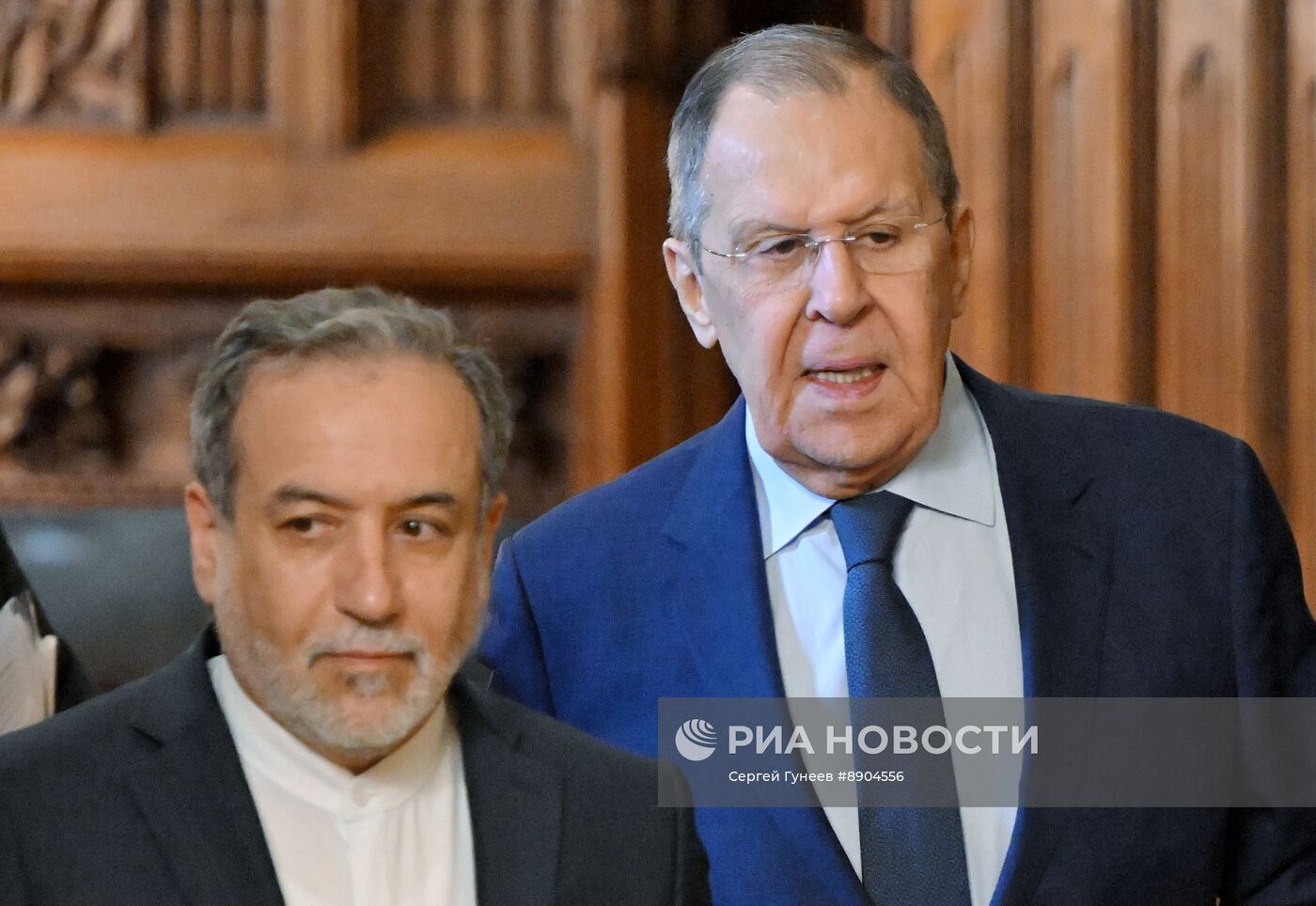 Встреча глав МИД РФ и Ирана С. Лаврова и А. Аракчи