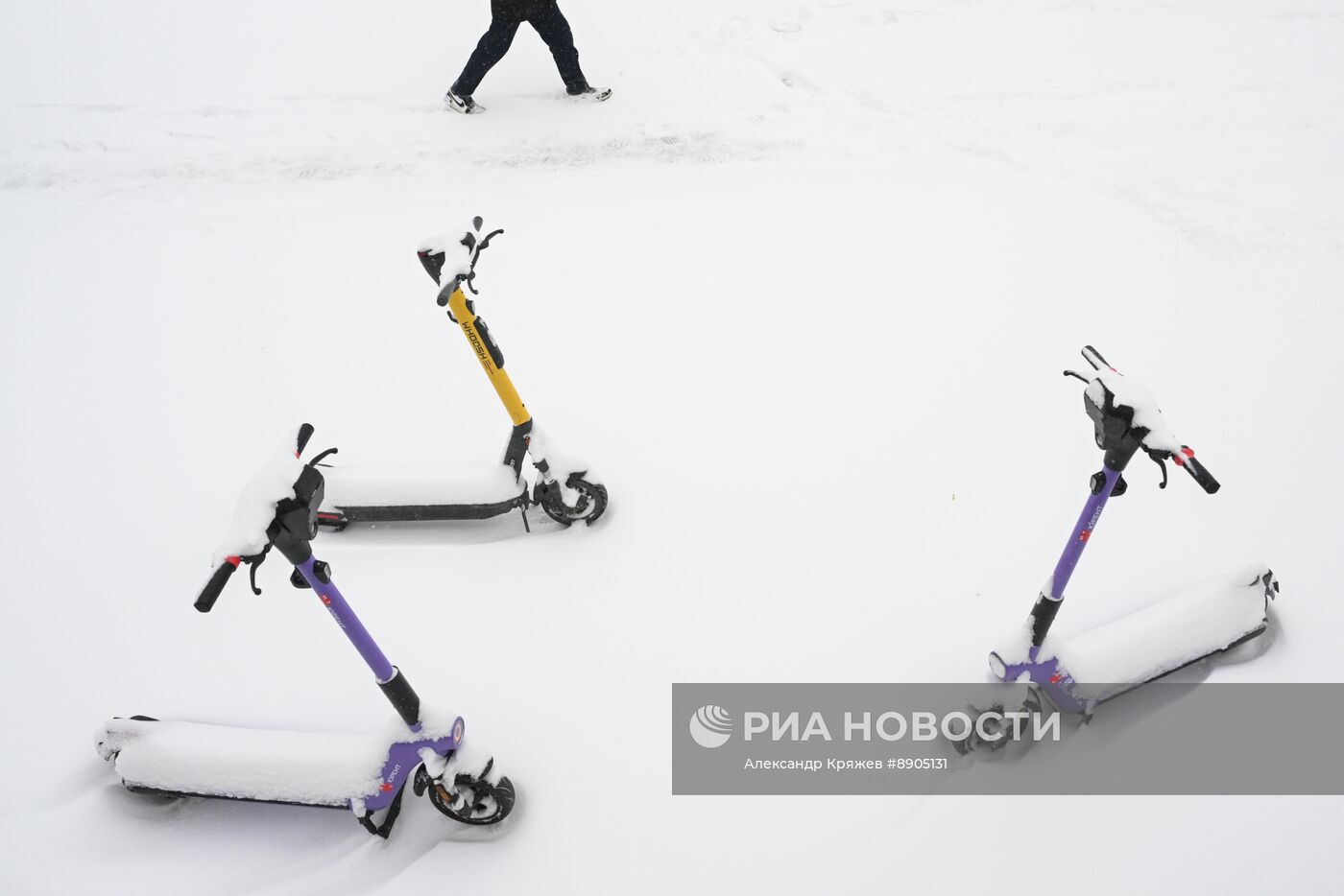 Снегопад в Новосибирске