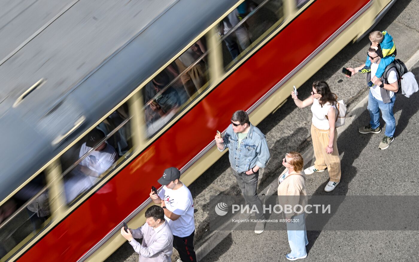 Парад трамваев в Москве 