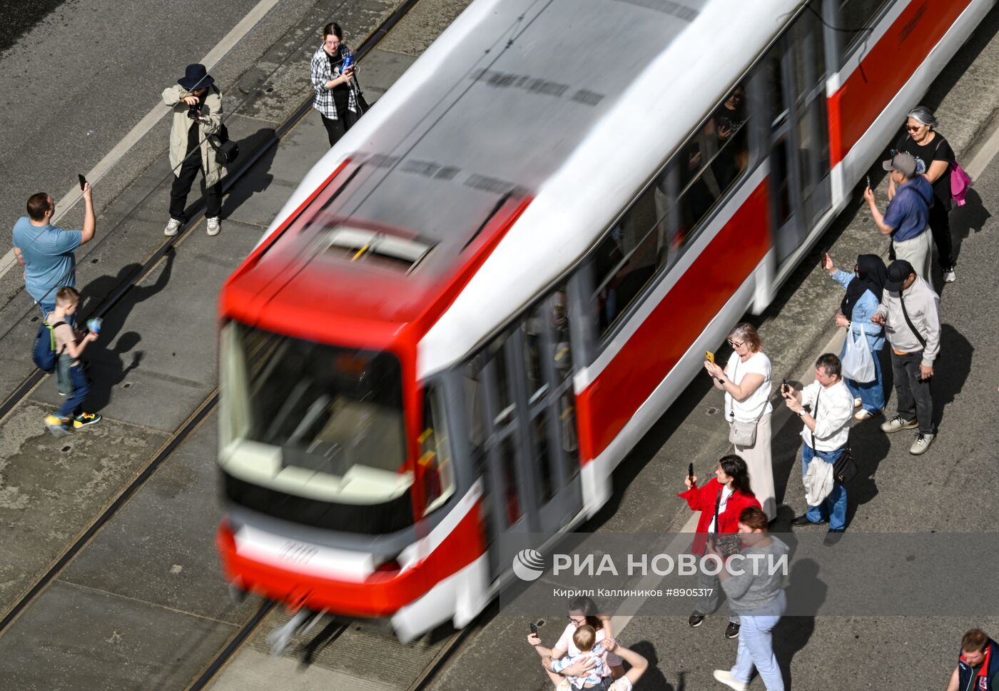 Парад трамваев в Москве 
