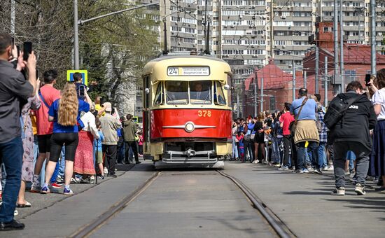 Парад трамваев в Москве 
