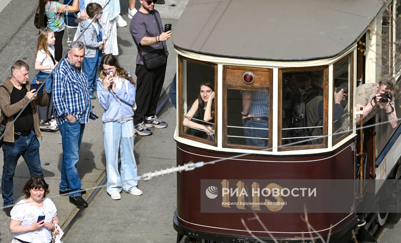 Парад трамваев в Москве 