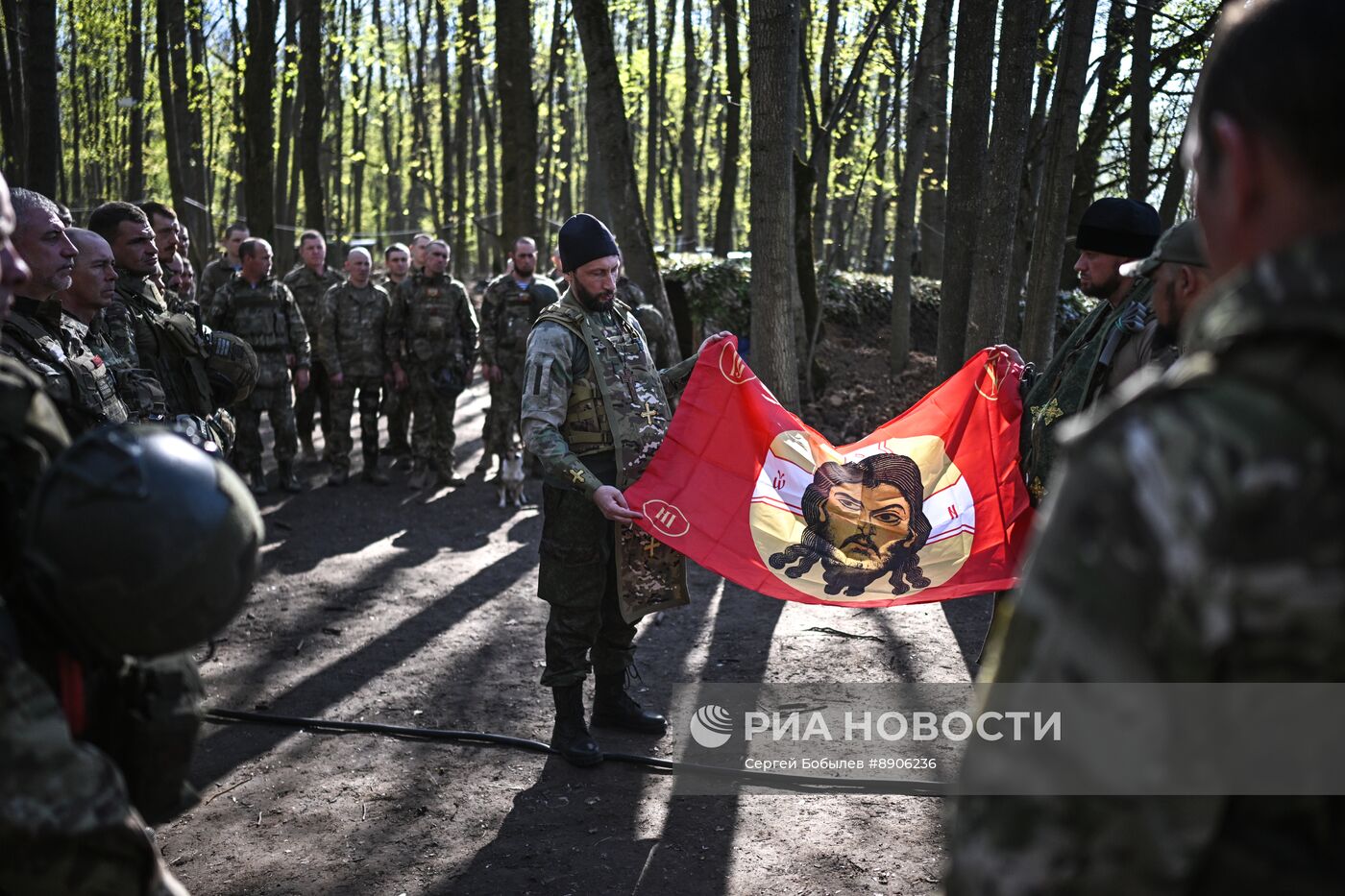 Пасхальный молебен для военнослужащих 56-й бригады ВДВ 