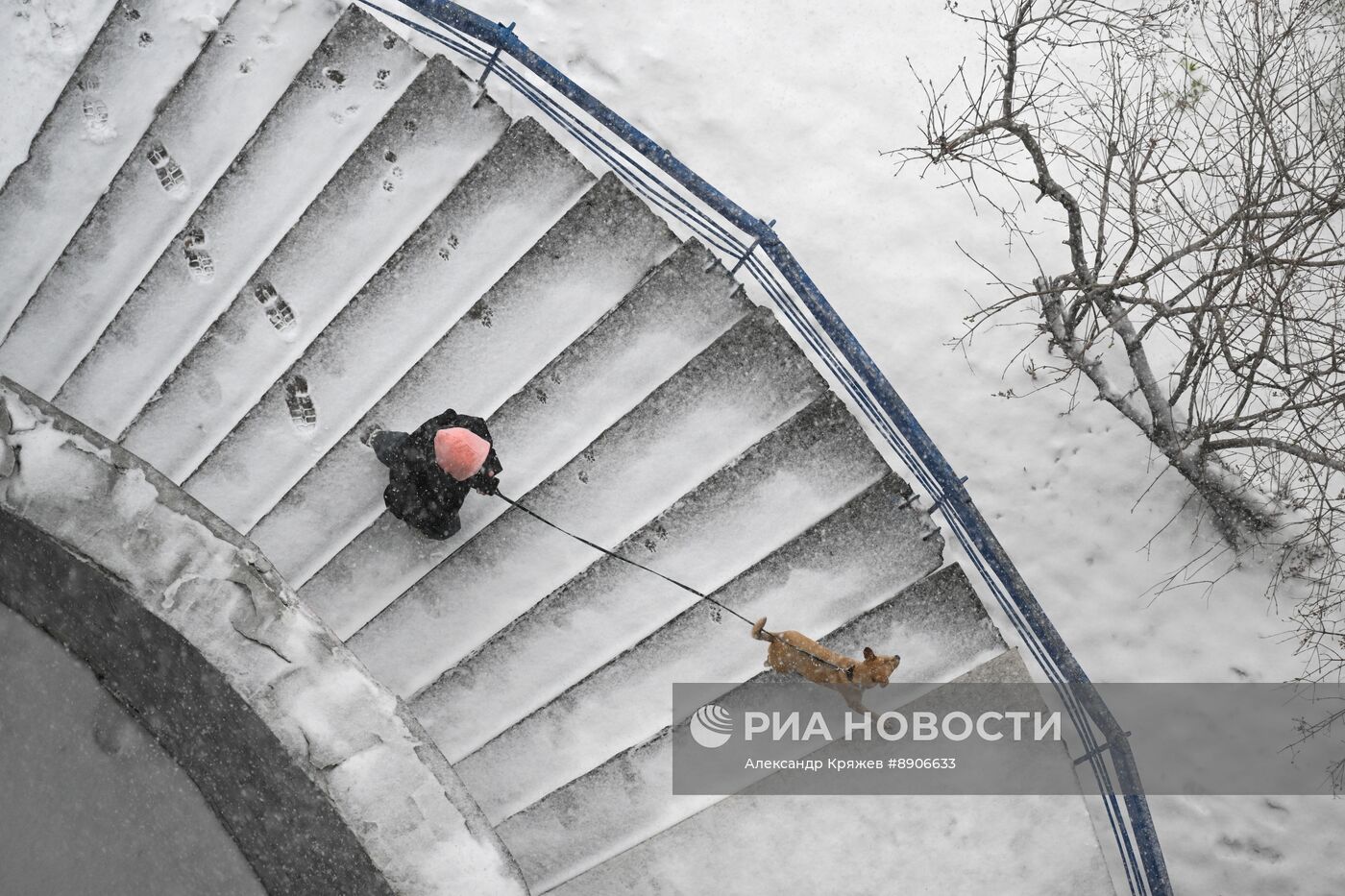 Снегопад в Новосибирске