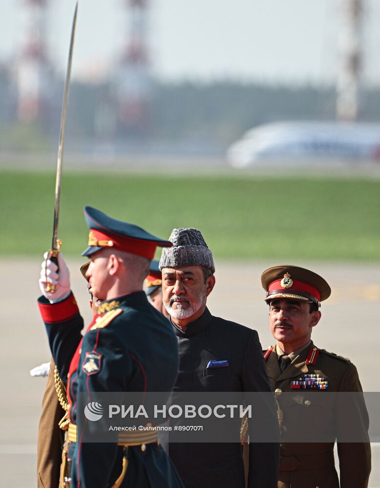 Прилет султана Омана Хейсама бен Тарека Аль Саида в Москву 