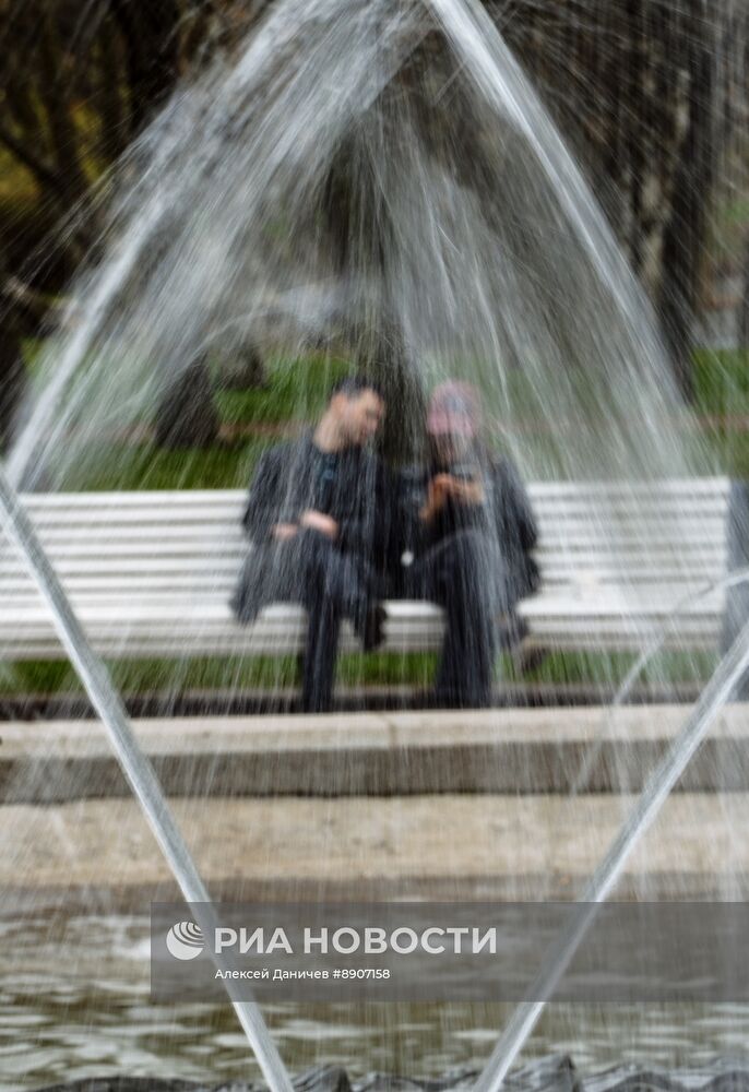 Открытие сезона фонтанов в Санкт-Петербурге 