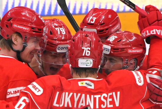 Хоккей. КХЛ. Матч "Спартак" - "Салават Юлаев"