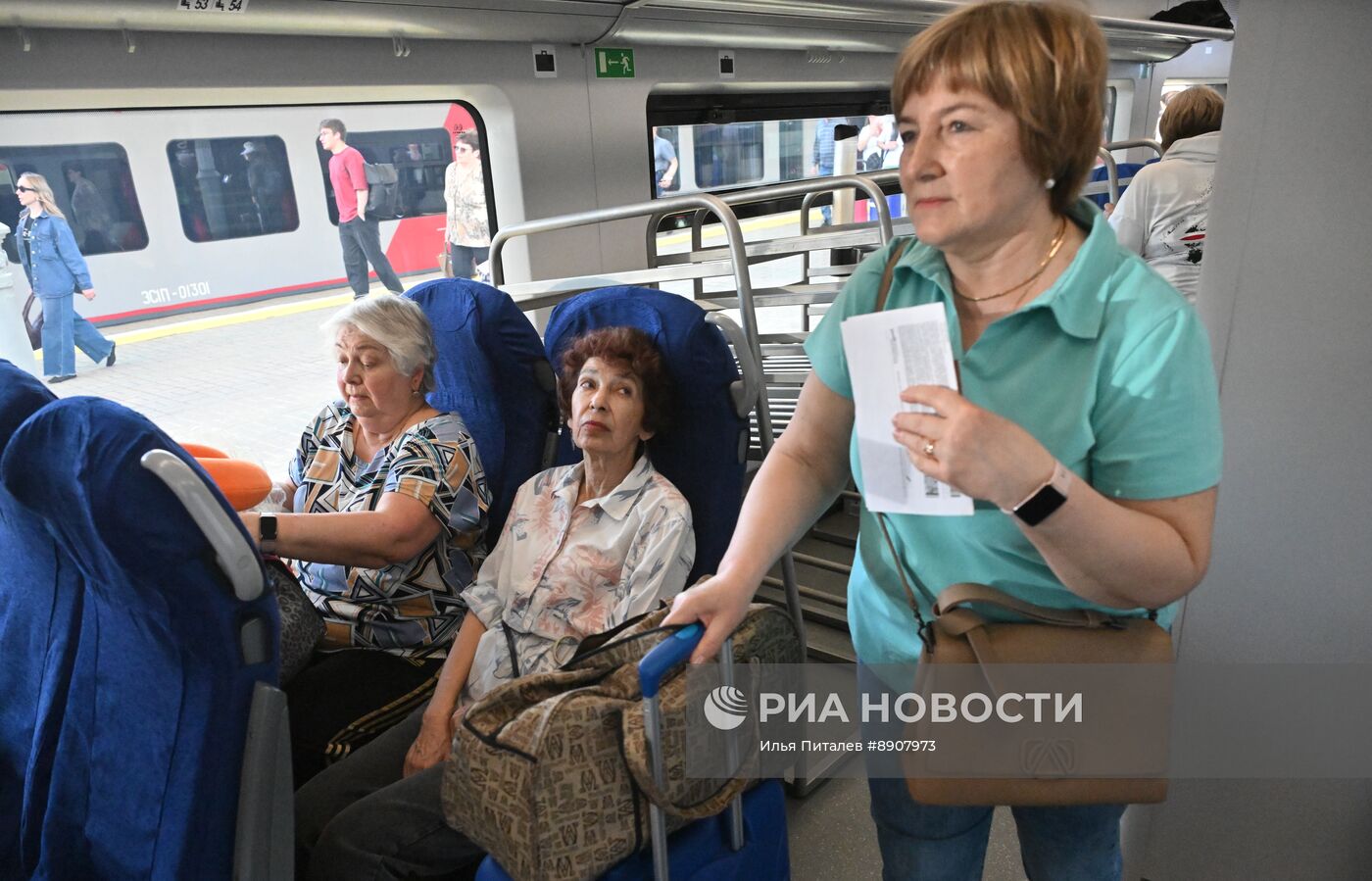 Запуск международного поезда "Ласточка" Москва – Минск к 80-летию Победы
