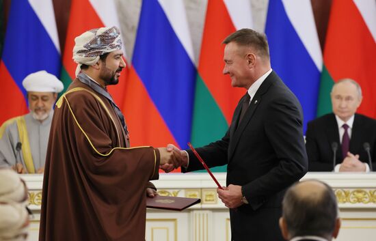 Президент Владимир Путин встретился с султаном Омана Хейсамом бен Тареком Аль Саидом