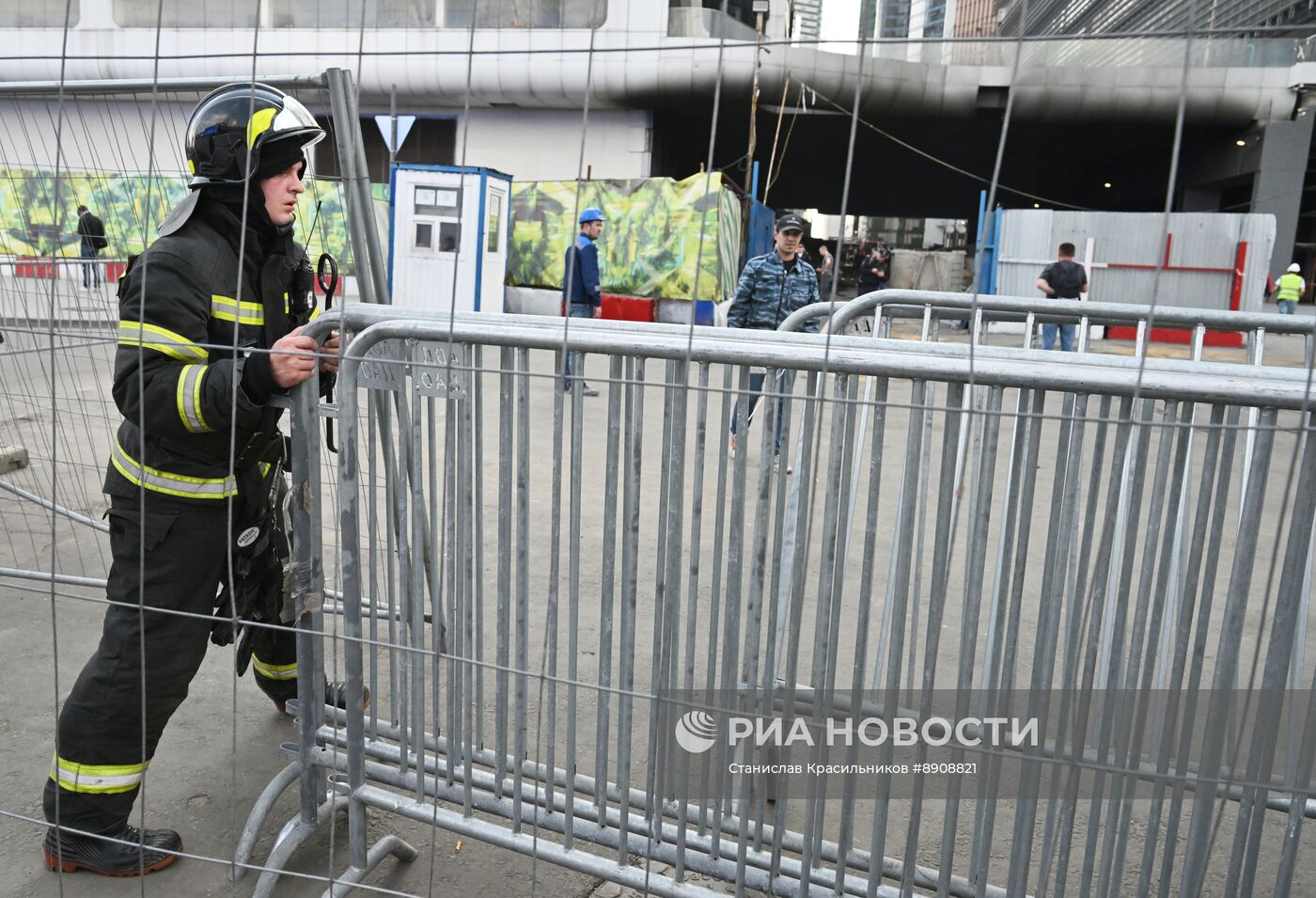 Пожар на территории "Москва-Сити"