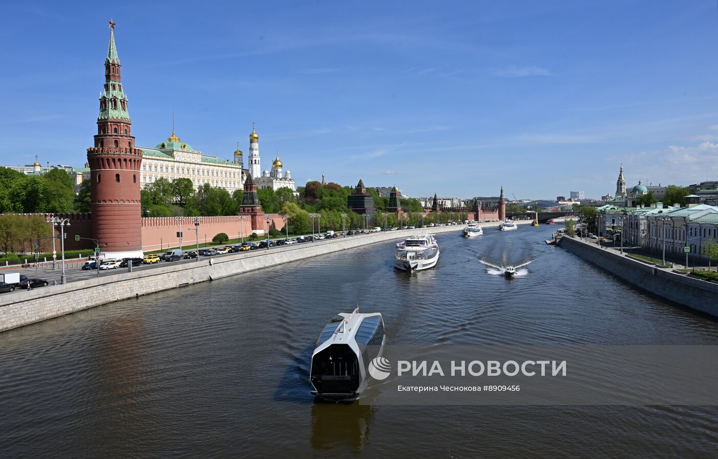 Открытие сезона летней речной навигации в Москве