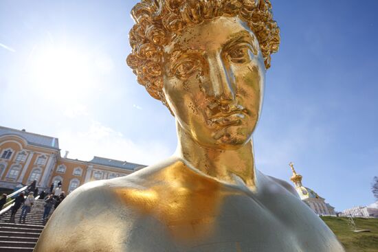 Открытие сезона фонтанов в Петергофе