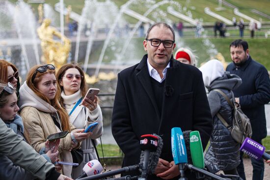 Открытие сезона фонтанов в Петергофе