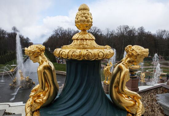Открытие сезона фонтанов в Петергофе