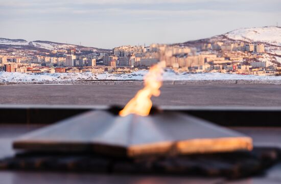 Мемориал "Защитникам Советского Заполярья в годы Великой Отечественной войны" в Мурманске. Место: Россия, Мурманск. Автор: Дмитрий Дубов/РИА Новости. Город-герой Мурманск