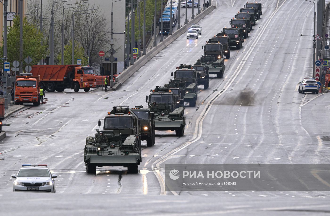 Репетиция парада в честь 80-й годовщины Победы в Великой Отечественной войне
