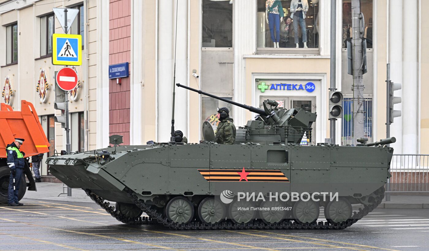 Репетиция парада в честь 80-й годовщины Победы в Великой Отечественной войне