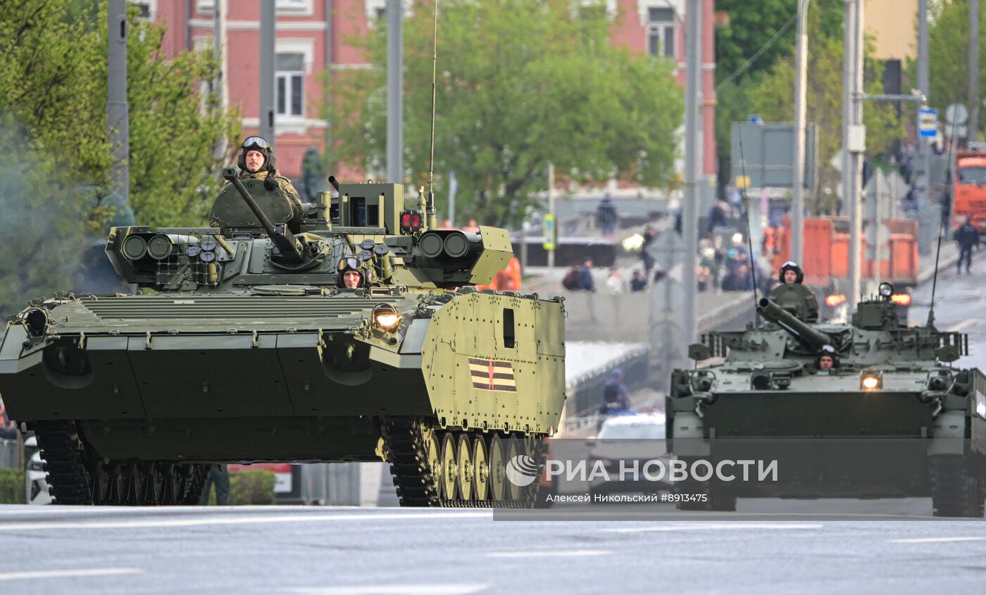 Репетиция парада в честь 80-й годовщины Победы в Великой Отечественной войне