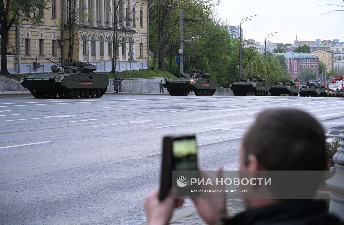 Репетиция парада в честь 80-й годовщины Победы в Великой Отечественной войне
