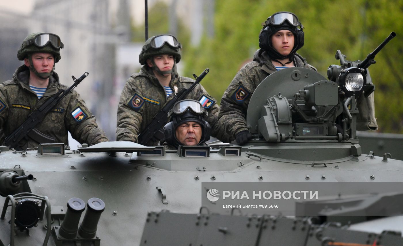 Репетиция парада в честь 80-й годовщины Победы в Великой Отечественной войне