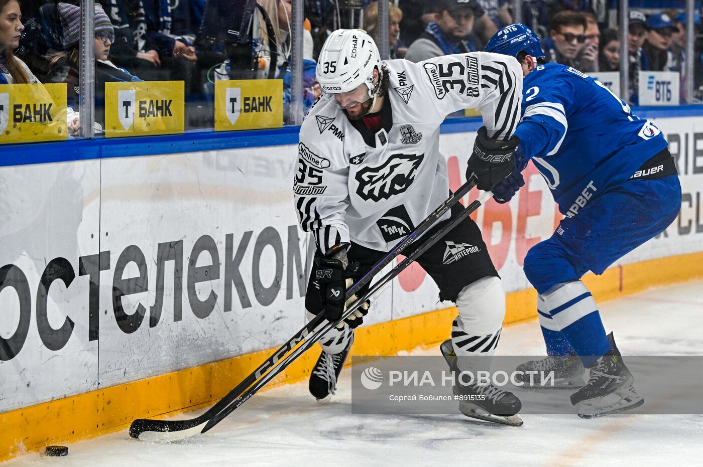 Хоккей. КХЛ. "Динамо" (Москва) - "Трактор" (Челябинск)