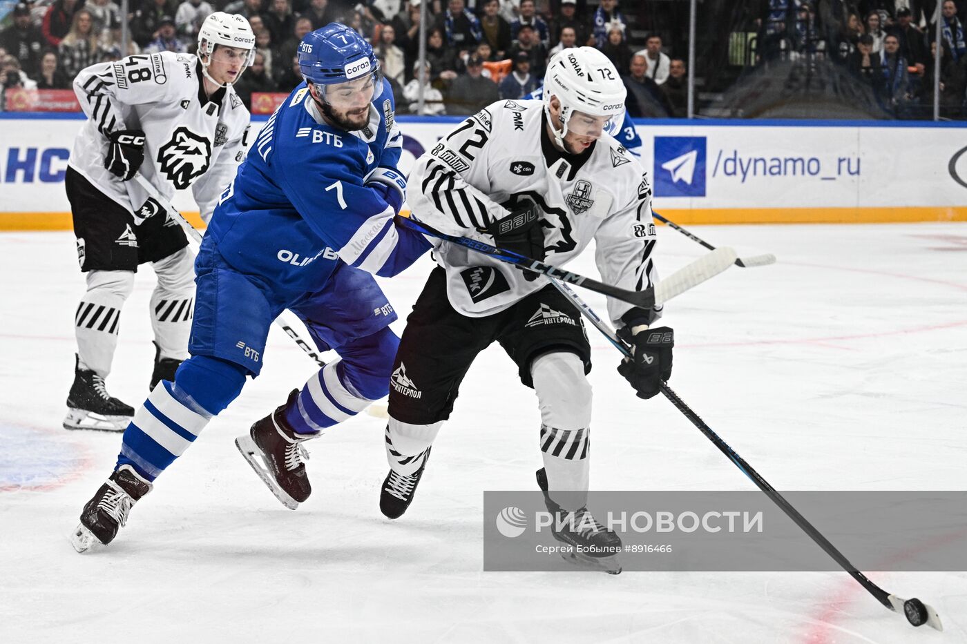 Хоккей. КХЛ. "Динамо М" (Москва) - "Трактор" (Челябинск) 
