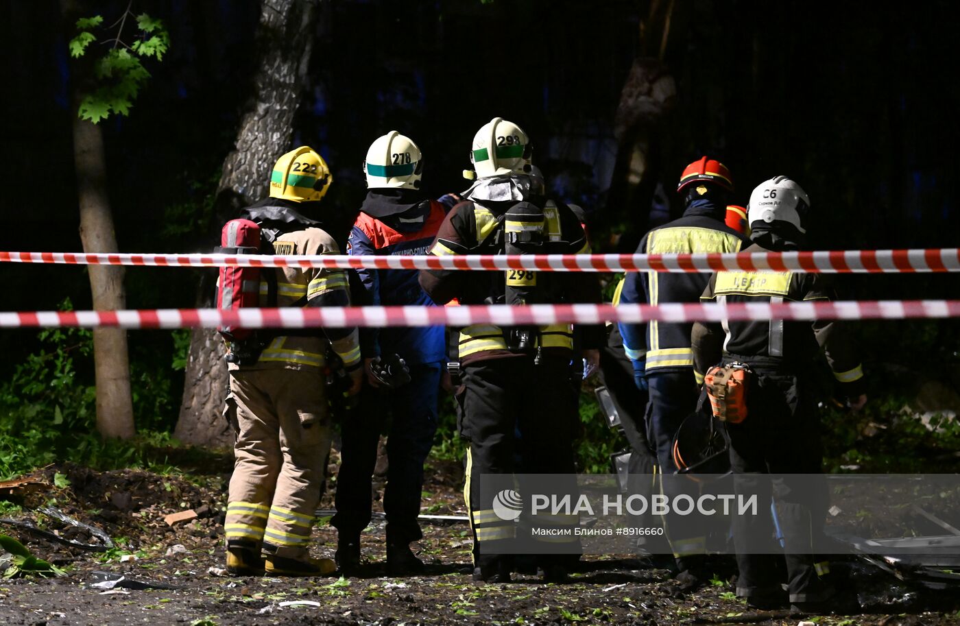 Пожар на улице Генерала Тюленева в Москве