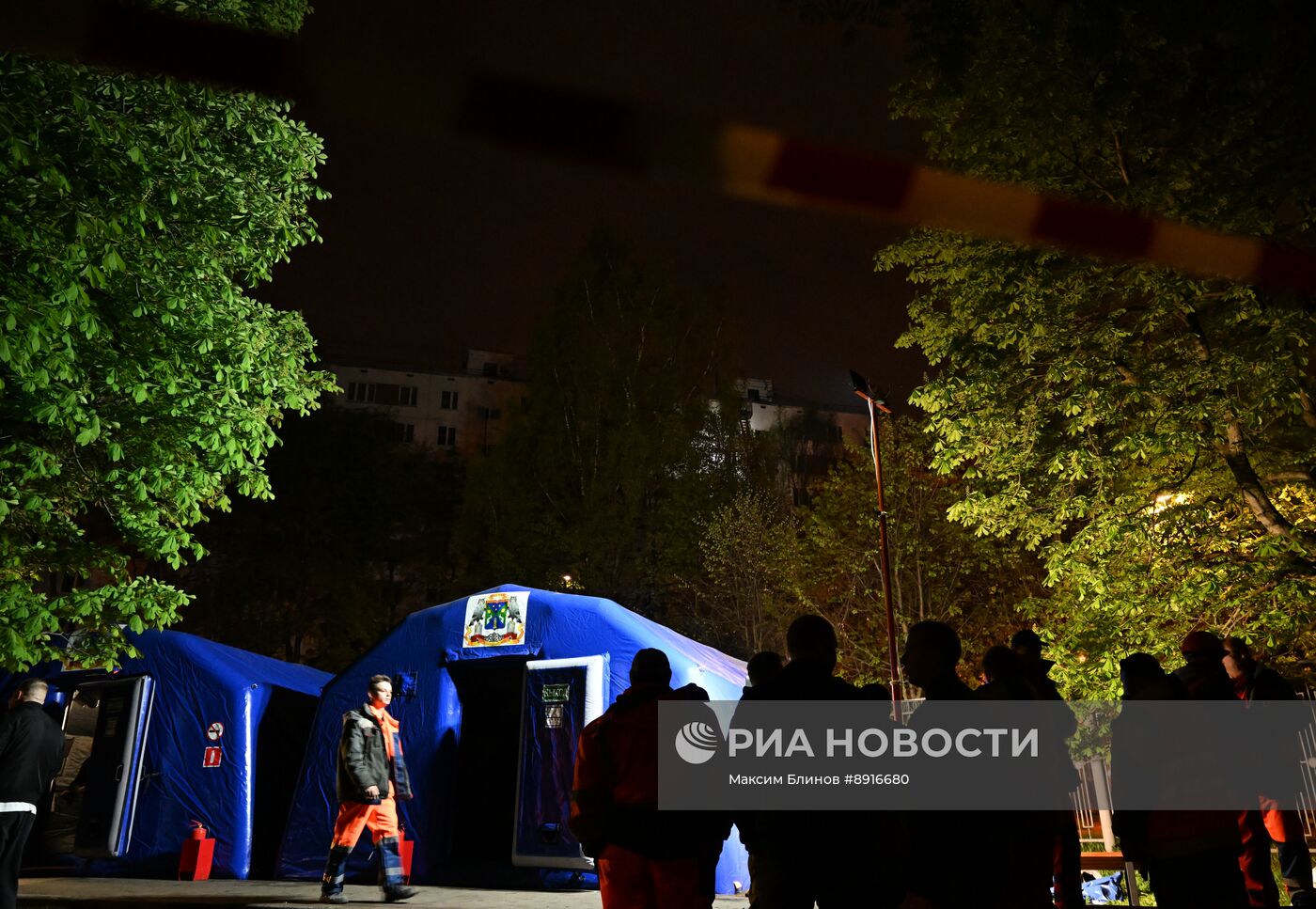 Пожар на улице Генерала Тюленева в Москве