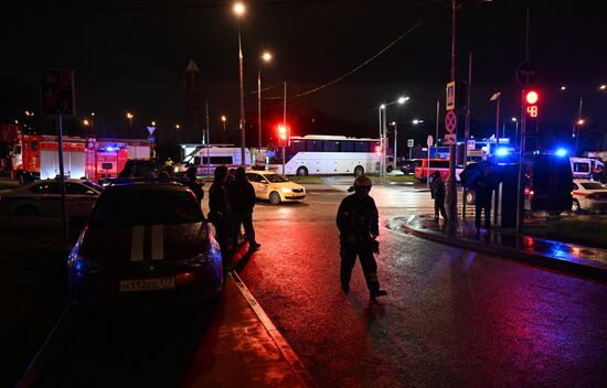 Пожар на улице Генерала Тюленева в Москве