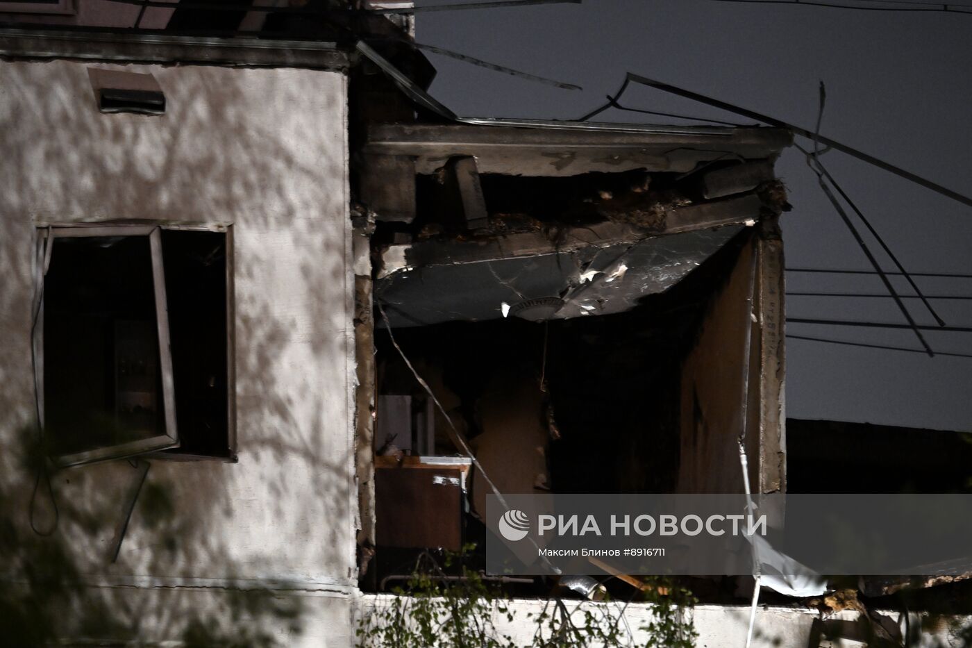 Пожар на улице Генерала Тюленева в Москве