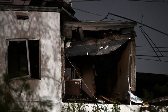 Пожар на улице Генерала Тюленева в Москве