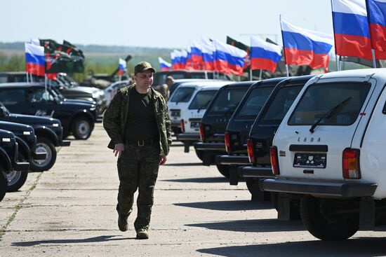 Передача автомобилей и техники для бойцов СВО