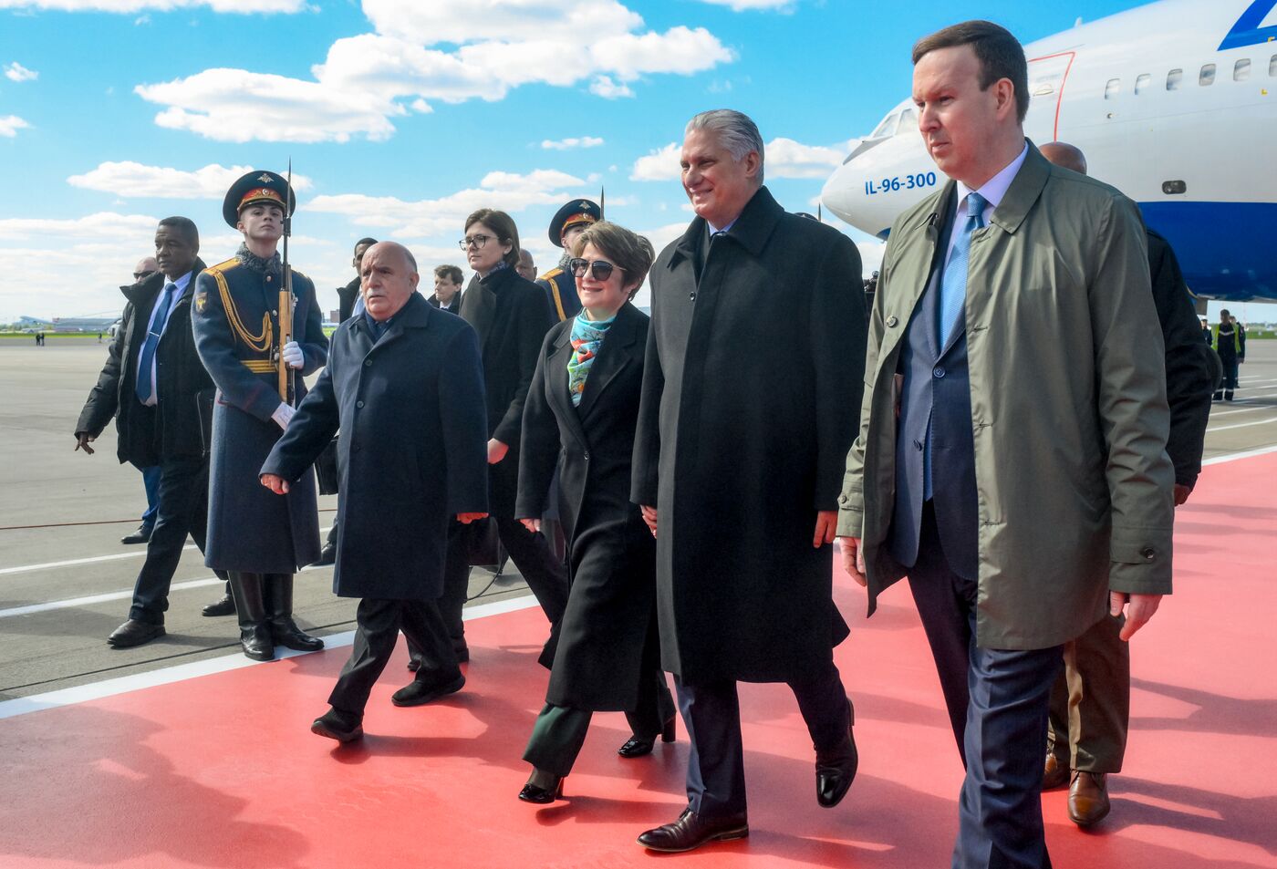 Прилет президента Кубы Мигеля Диас Канель Бермудеса в Москву для участия в праздновании 80-летия Победы