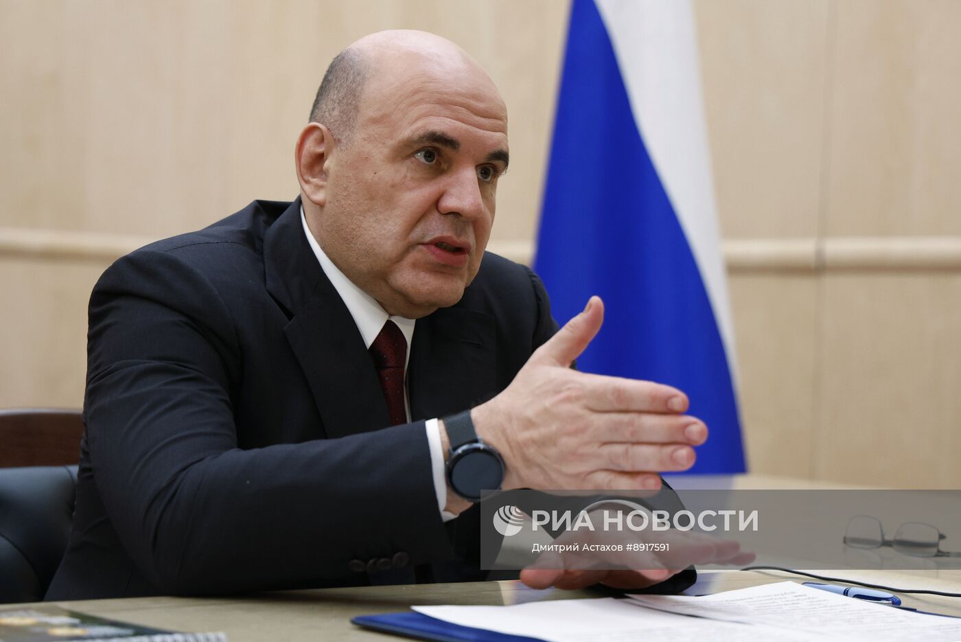 Премьер-министр РФ М. Мишустин встретился с генеральным директором "Росагролизинга" П. Косовым