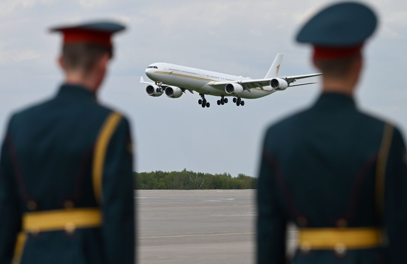 Прилет президента Республики Конго Дени Сассу-Нгессо в Москву для участия в праздновании 80-летия Победы