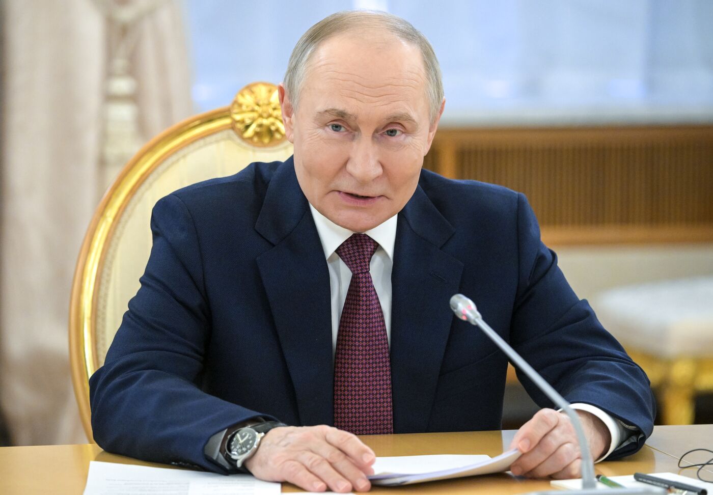 Встреча президента РФ В. Путина и президента Кубы М. Диас-Канеля 