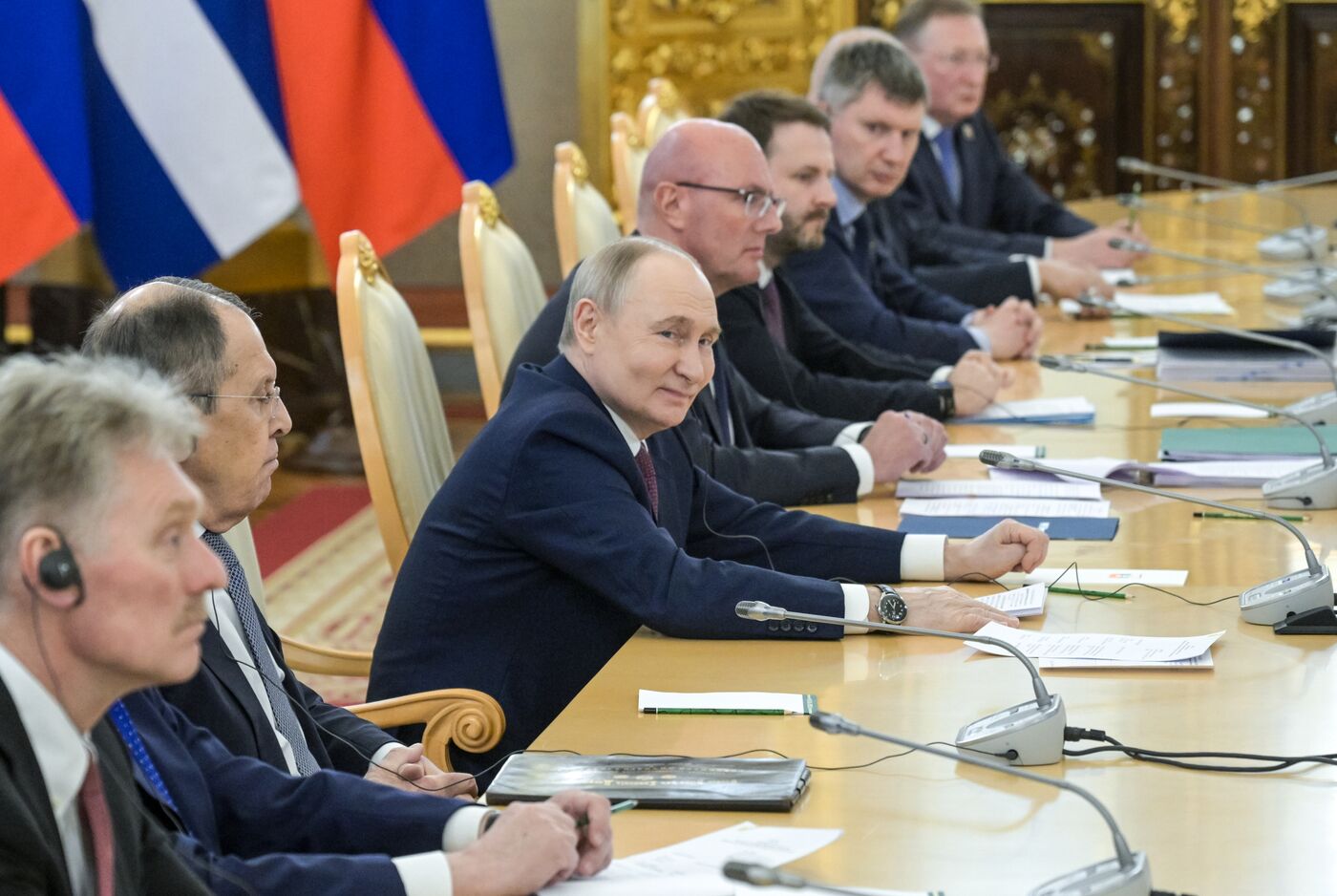 Встреча президента РФ В. Путина и президента Кубы М. Диас-Канеля 