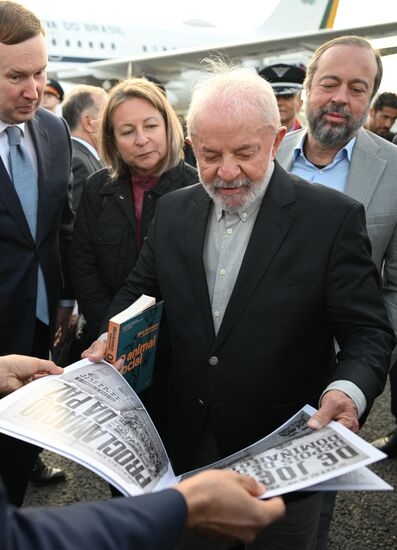 Прилет президента Бразилии Луиса Инасиу Лулы да Силвы в Москву для участия в праздновании 80-летия Победы