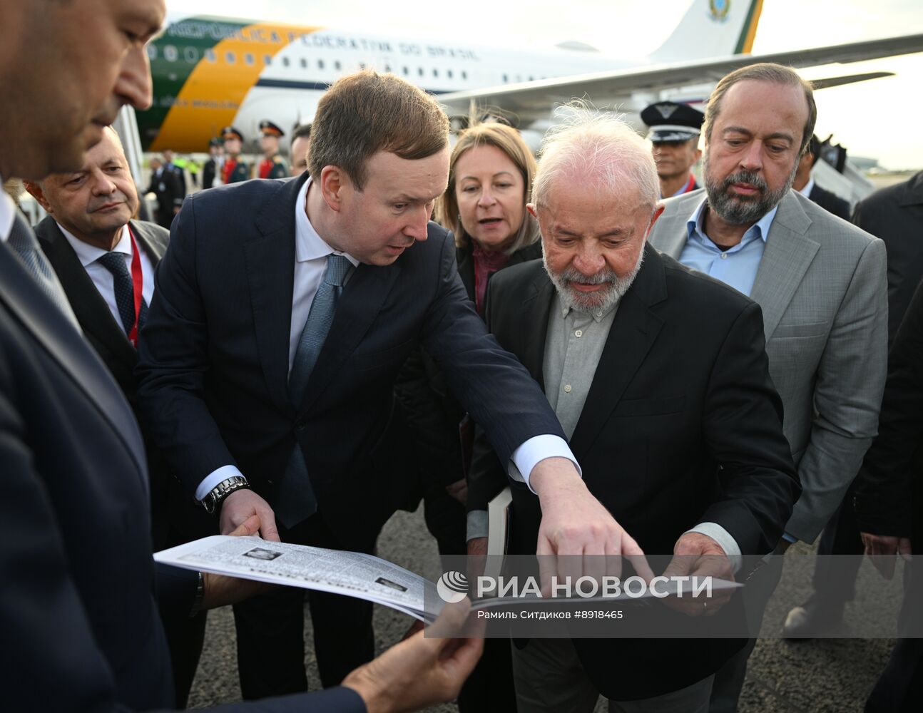 Прилет президента Бразилии Луиса Инасиу Лулы да Силвы в Москву для участия в праздновании 80-летия Победы