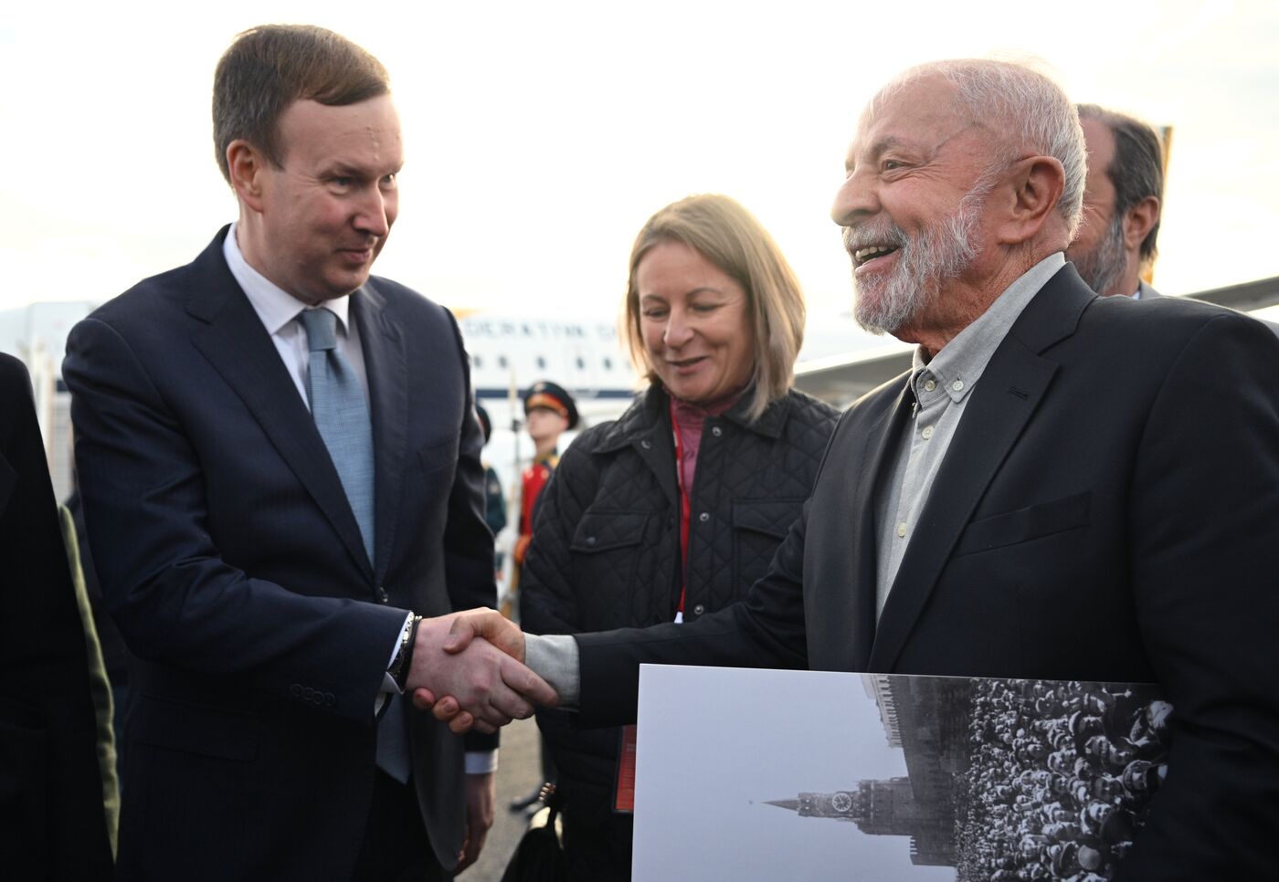 Прилет президента Бразилии Луиса Инасиу Лулы да Силвы в Москву для участия в праздновании 80-летия Победы