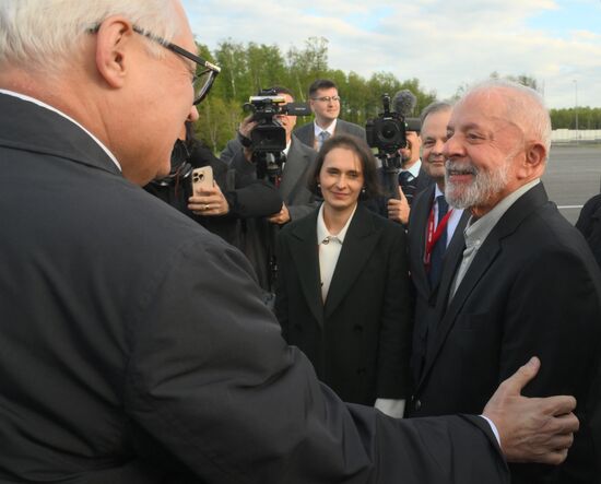 Прилет президента Бразилии Луиса Инасиу Лулы да Силвы в Москву для участия в праздновании 80-летия Победы