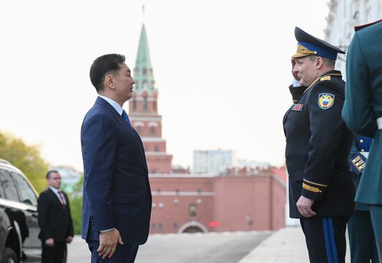 Встреча президента РФ В. Путина и президента Монголии У. Хурэлсуха