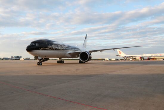 Прилет президента Республики Экваториальная Гвинея Теодоро Нгема Мбассо в Москву для участия в праздновании 80-летия Победы