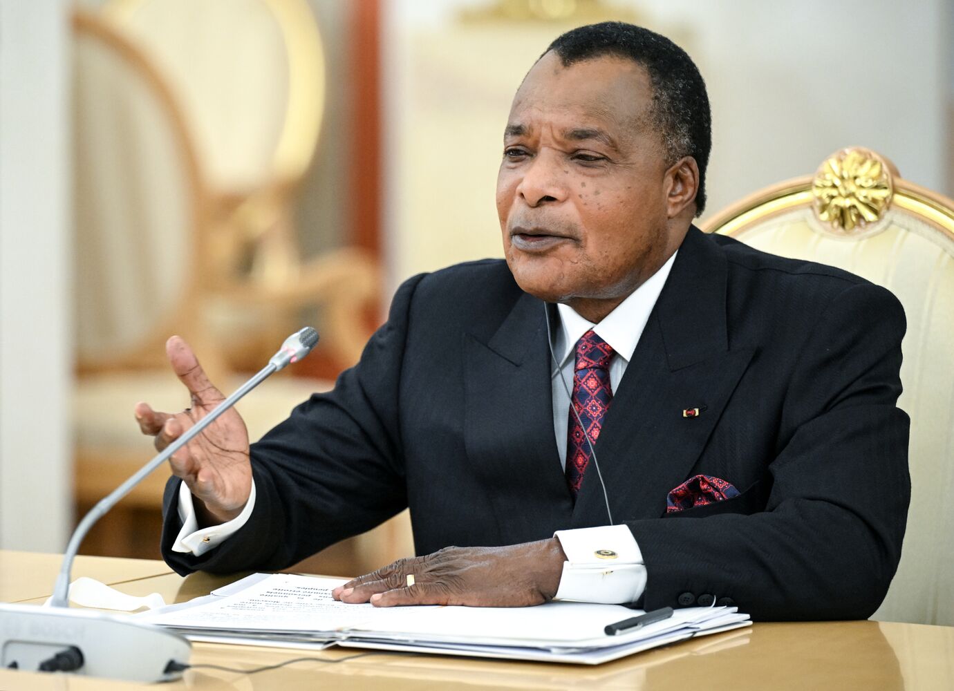 Встреча президента РФ В. Путина и президента Республики Конго Д. Сассу-Нгессо