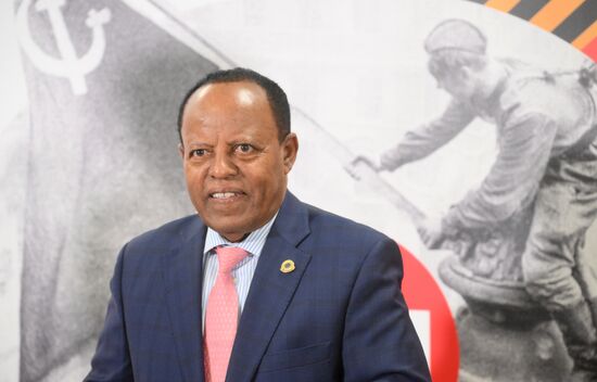 Прилет президента Эфиопии Тайе Ацке-Селассие в Москву для участия в праздновании 80-летия Победы